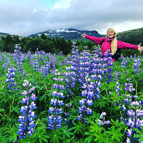 Colleen Cannon on a women's retreat in Iceland
