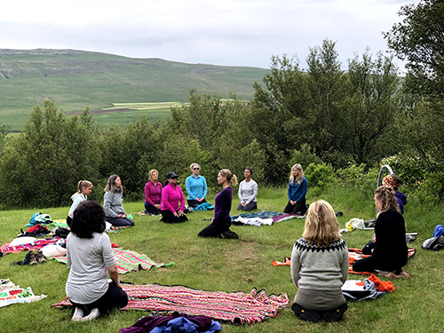 Meditation in Iceland