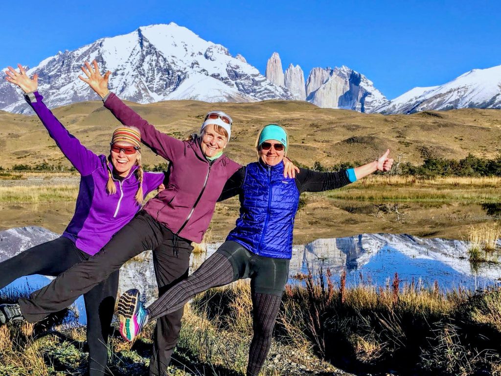 Women's mountain hiking adventure retreat, Torres del Paine, Patagonia, South America