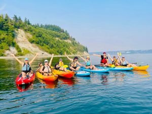 Women's kayaking, hiking, yoga, SUP adventure retreat, Whidbey Island, Washington