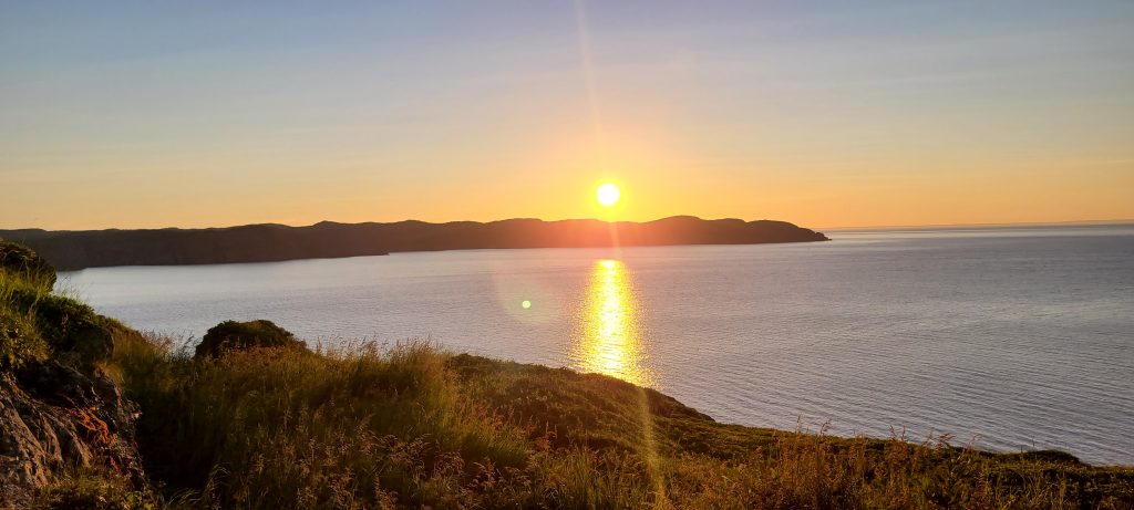 A beautiful sunrise on our Newfoundland women's retreat
