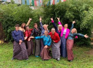 group of women on a retreat in bhutan