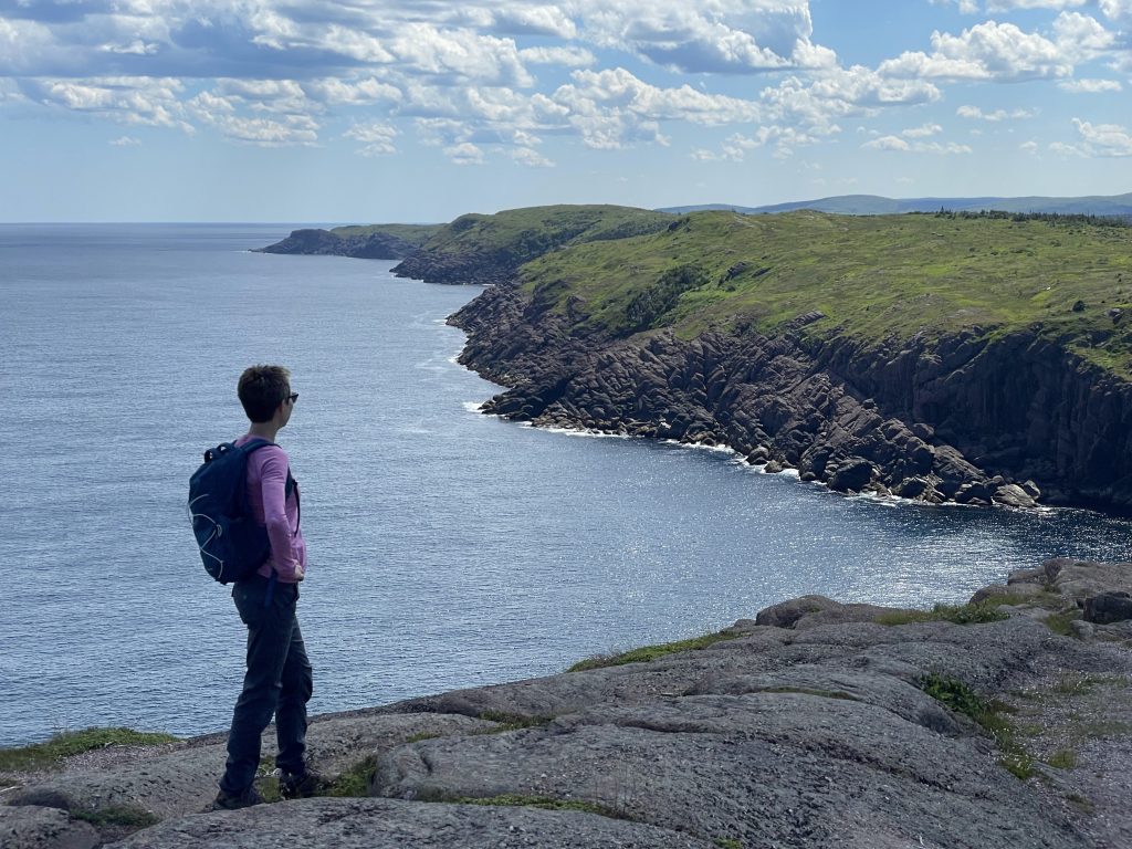 Hiking in Newfoundland during our women's retreat.